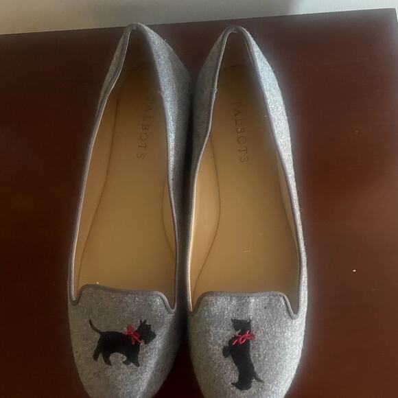 Talbots Womens Gray Scottie Loafers Sz 7 - Picture 3 of 8